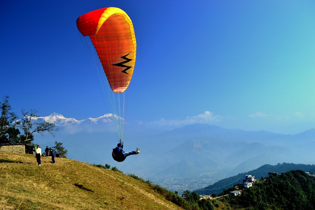 Image result for paragliding at sarangkot